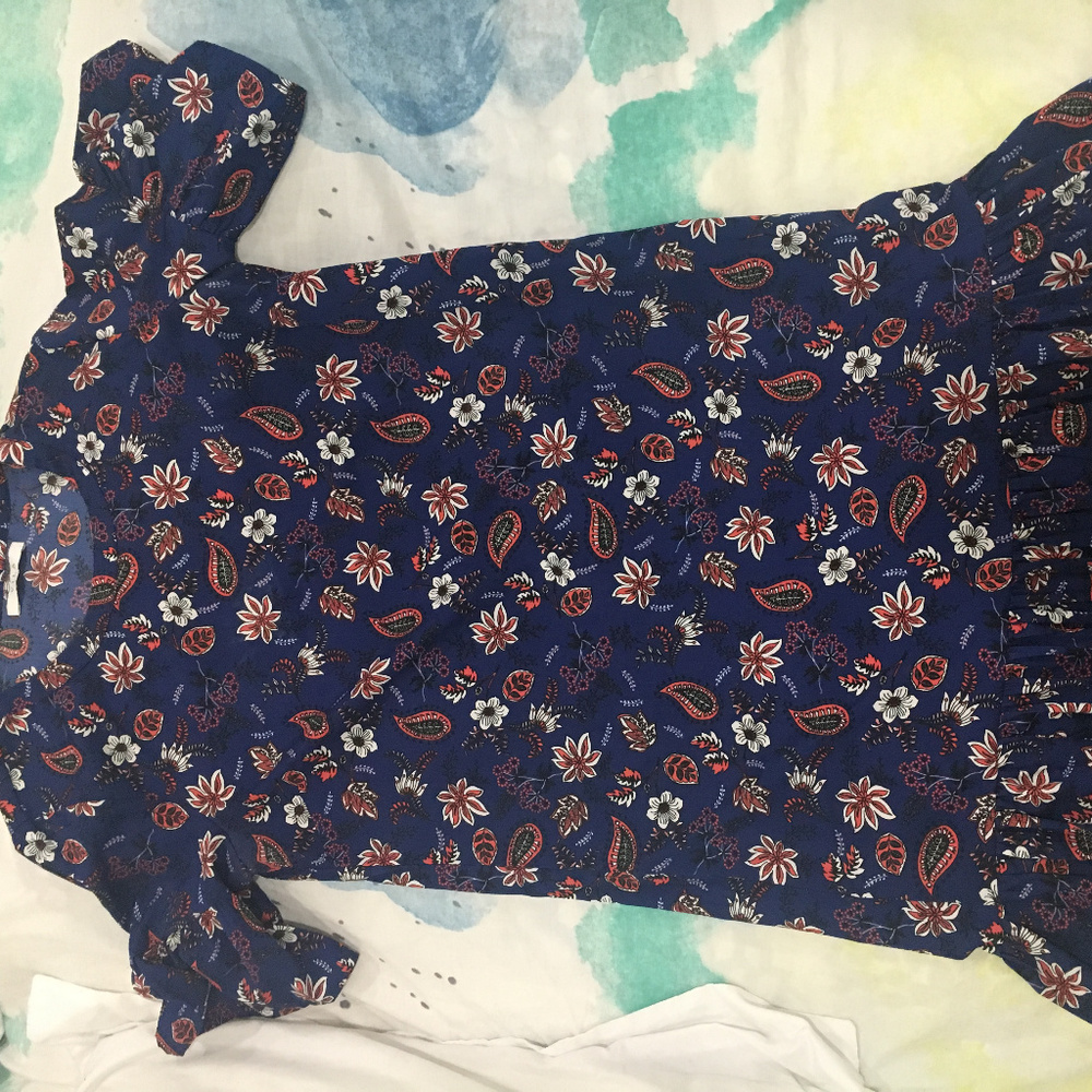 ASOS Mid Length Ruffle Silky Dress